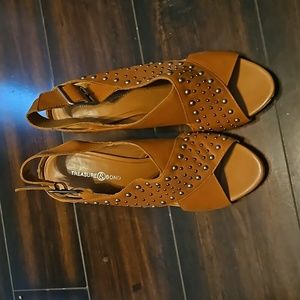 Leather Treasure and Bond Heels